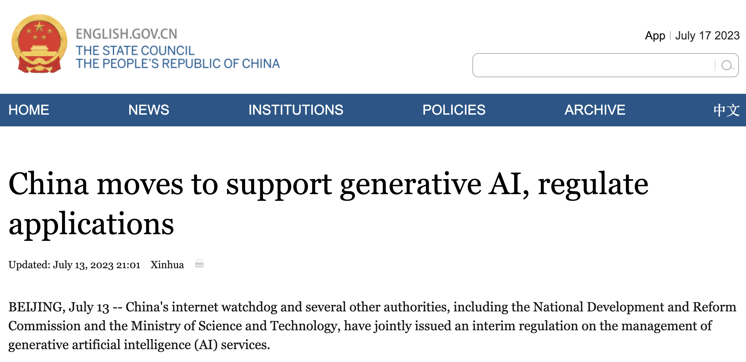 China's New Rules: Guiding Ethical Use of Generative AI