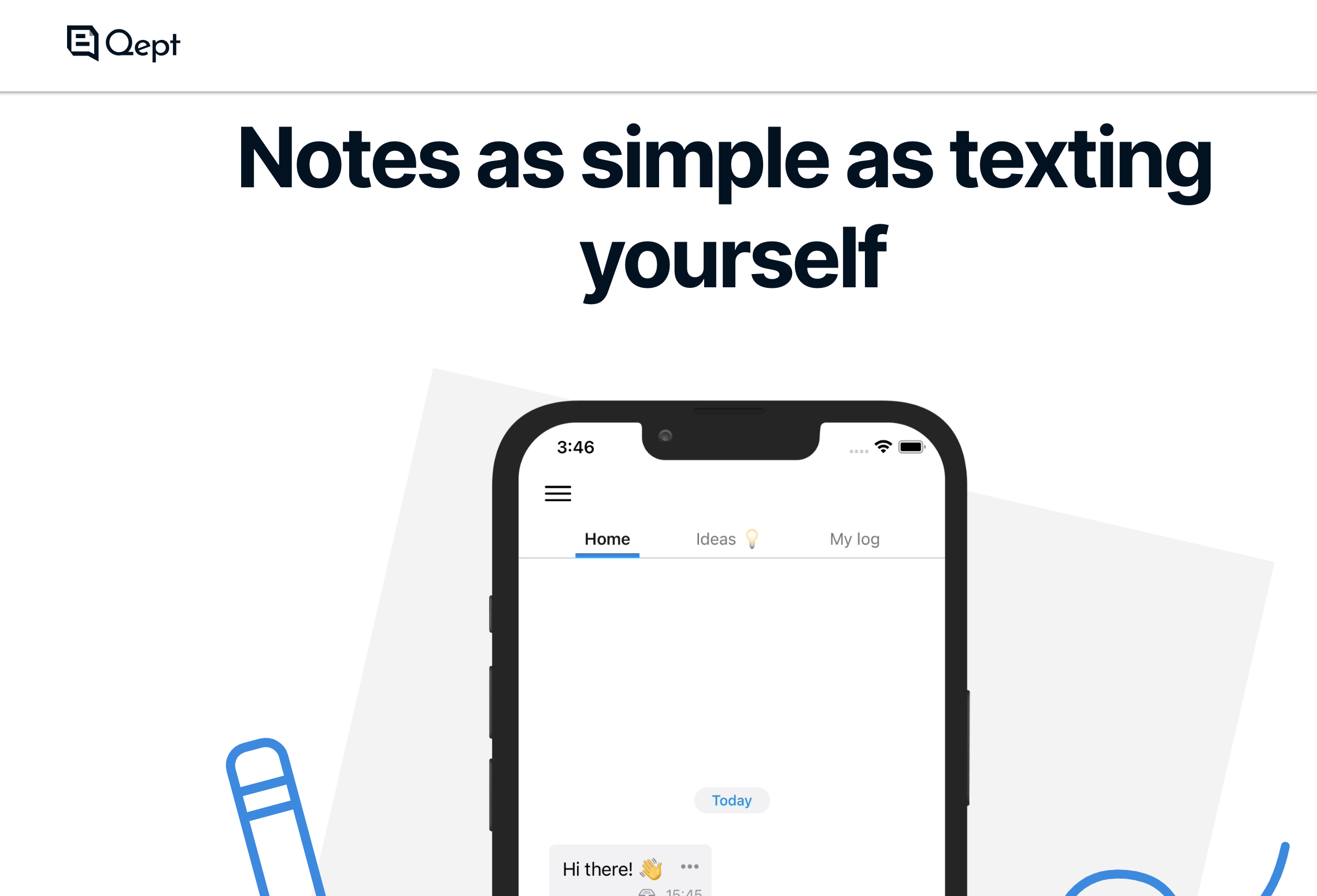 Qept: The Note-Taking App That Lets You Text Yourself